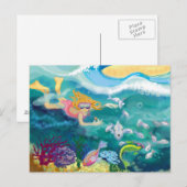 Tropenurlaub Feiertagspostkarte (Vorne/Hinten)