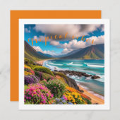 Tropenvibes Feiertagskarte (Vorne/Hinten)