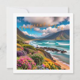 Tropenvibes Feiertagskarte