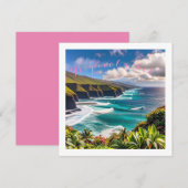 Tropenvibes Feiertagskarte (Vorne/Hinten)