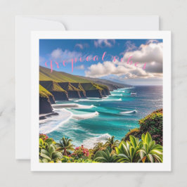 Tropenvibes Feiertagskarte