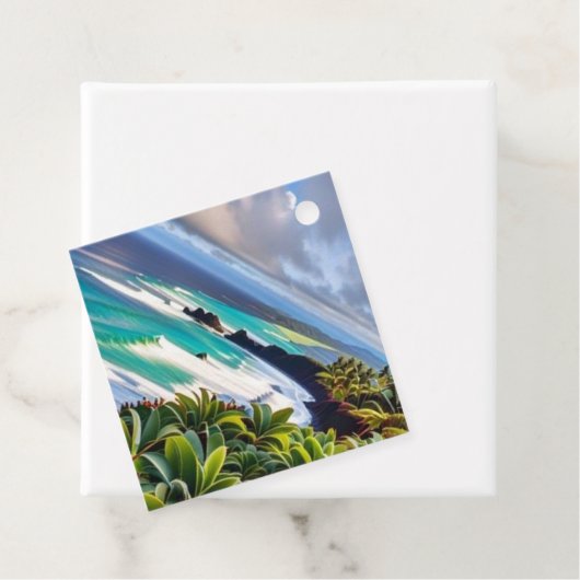 Tropenvibes Geschenkanhänger (Beispiel)