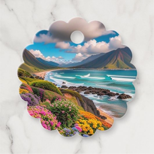 Tropenvibes Geschenkanhänger (Vorderseite)