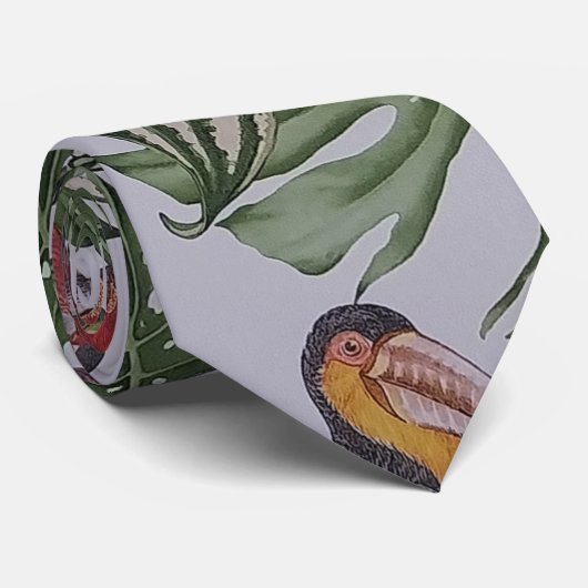 Tropenvibes Krawatte (Gerollt)