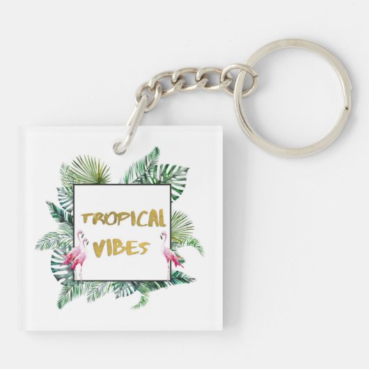 Tropenvibes Schlüsselanhänger (Rückseite)