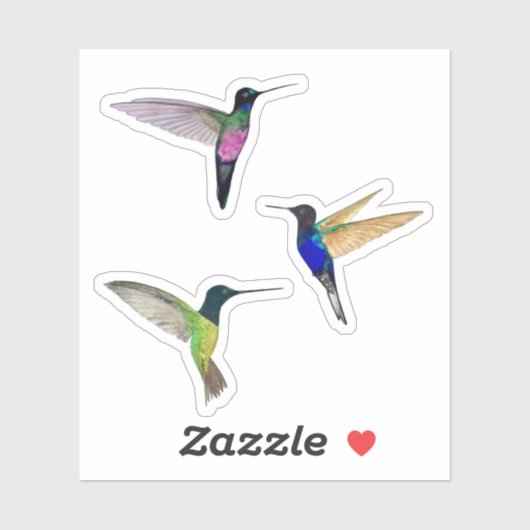 Tropenvögel Aufkleber (Blatt)