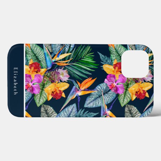 Tropenvogel aus Paradies und Orchideen Case-Mate iPhone Hülle (Rückseite (Horizontal))