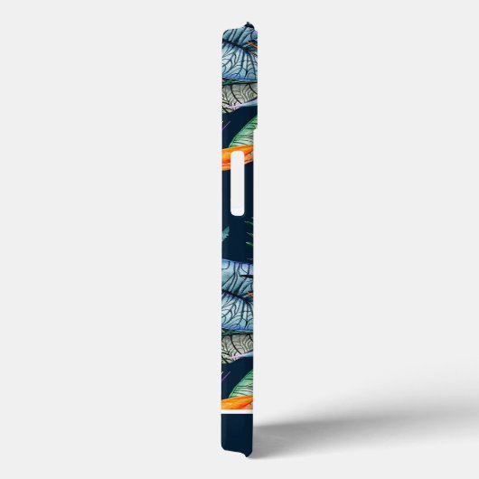 Tropenvogel aus Paradies und Orchideen Case-Mate iPhone Hülle (Rückseite / Rechts)