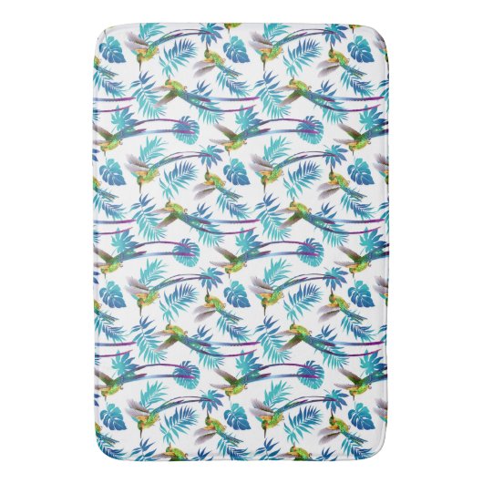 Tropenvögel Badematte (Vorderseite Vertikal)