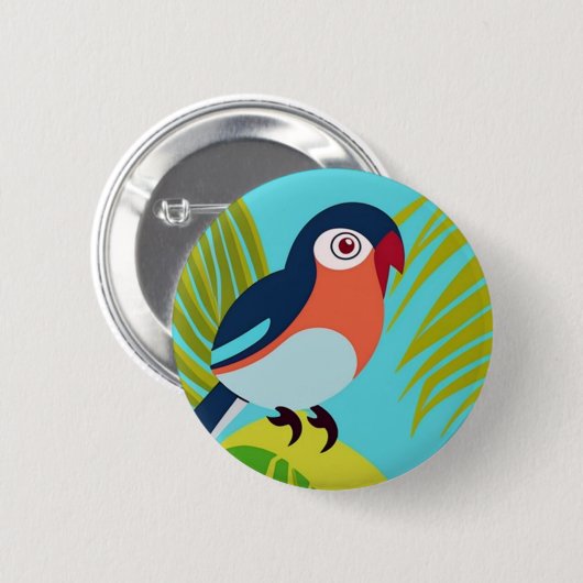 Tropenvogel Button (Vorne & Hinten)