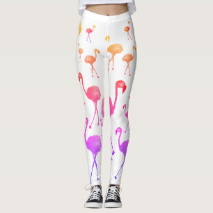Tropenvögel , Flamingo-Leggings Leggings