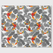Tropenvögel Geschenkpapier (Flach)