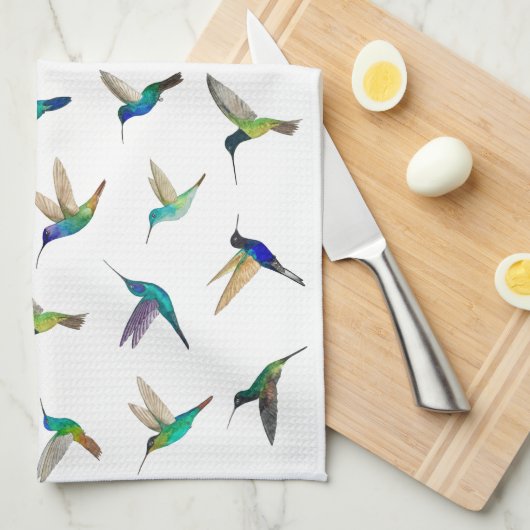 Tropenvögel Geschirrtuch (Viertel Falte)