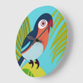 Tropenvogel Große Wanduhr (Winkel)
