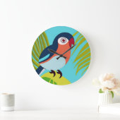 Tropenvogel Große Wanduhr (Zuhause)
