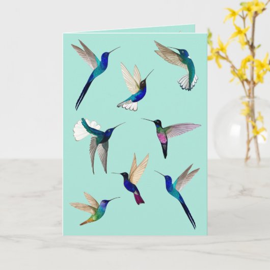 Tropenvögel Karte (Gelbe Blume)