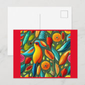 Tropenvogel Postkarte (Vorne/Hinten)