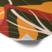 Tropenwald. Abstrakter Illustrationspunkt Poster (Ecke)