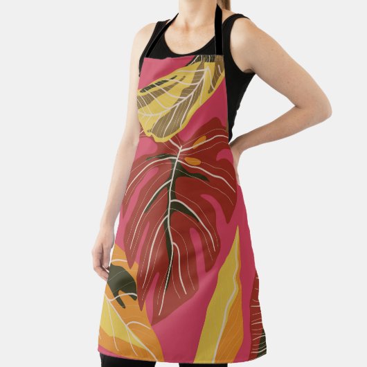 Tropenwald. Abstrakter Illustrationspunkt Schürze (InSitu)