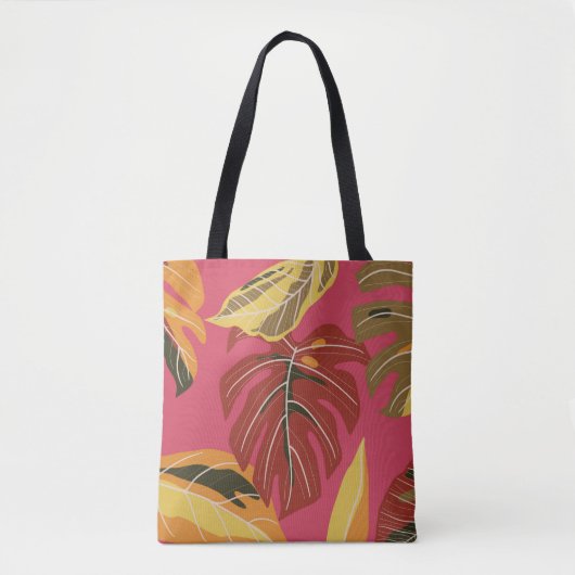 Tropenwald. Abstrakter Illustrationspunkt Tasche (Vorderseite)