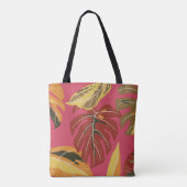 Tropenwald. Abstrakter Illustrationspunkt Tasche (Rückseite)
