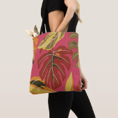 Tropenwald. Abstrakter Illustrationspunkt Tasche (Von Nahem)