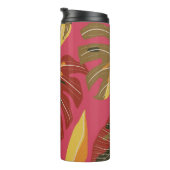 Tropenwald. Abstrakter Illustrationspunkt Thermosbecher (Nach rechts gedreht)