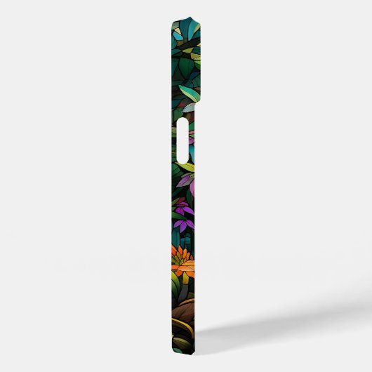 Tropenwald aus niedlichem Buntglas Case-Mate iPhone Hülle (Rückseite / Rechts)