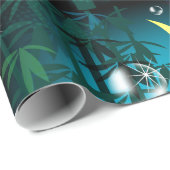 Tropenwald bei Nachtschwärmer Geschenkpapier (Rolleneckpunkt)