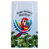 Tropenwald Dschungel Macaw Safari Parrot Bird Kleine Geschenktüte (Vorderseite)