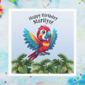 Tropenwald Dschungel Macaw Safari Parrot Bird Serviette