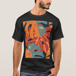 Tropenwald: exotische Blume Tapeten Design. T-Shirt