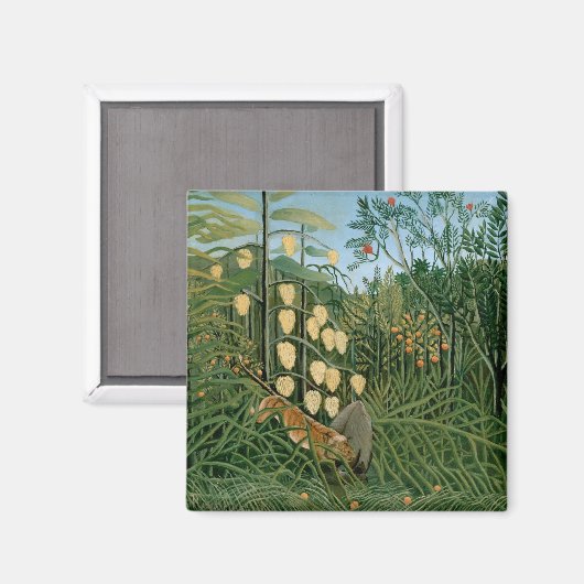 Tropenwald, Henri Rousseau Magnet (Vorderseite/Rückseite)