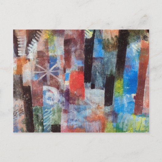 Tropenwald von Paul Klee Postkarte (Vorderseite)