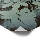 Tropenwald Wildlife Tiger Vintag Poster (Ecke)