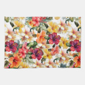 Tropenweißer Hibiskus Geschirrtuch (Horizontal)