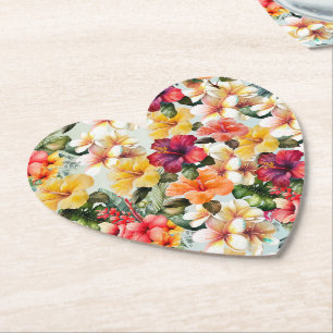 Tropenweißer Hibiskus Untersetzer