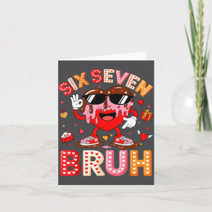 Tropf Herz 67 Valentinstag Bruh Sechs Sieben Meme Karte