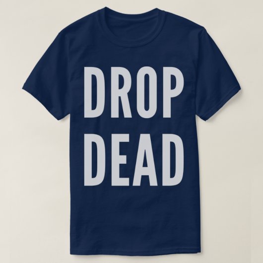 Tropf-White-Letter T-Shirt (Design vorne)