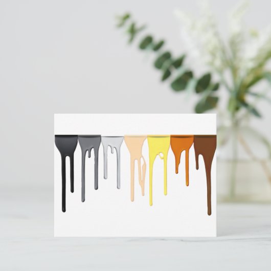 Tropfbär-Bar Postkarte (Stehend Vorderseite)