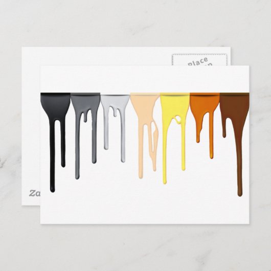 Tropfbär-Bar Postkarte (Vorne/Hinten)