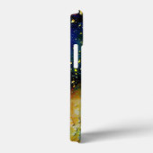 Tropfblau-Aqua-Gelb-Regentropfenmuster Case-Mate iPhone Hülle (Rückseite / Rechts)