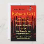 TropfblumenHalloween Einladung (Vorderseite)