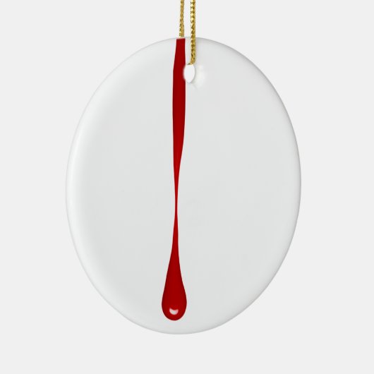 Tropfblut Keramik Ornament (Rechts)