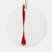 Tropfblut Keramik Ornament (Vorne)