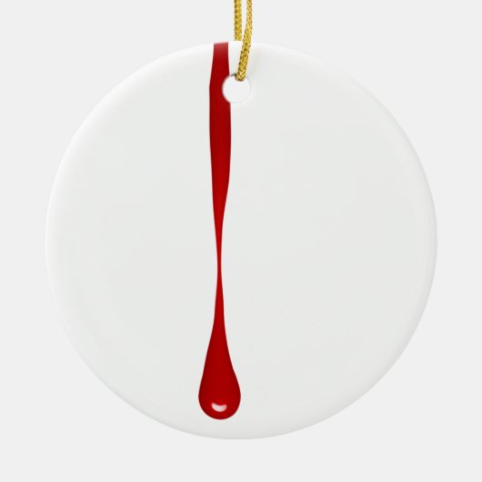 Tropfblut Keramik Ornament (Vorne)