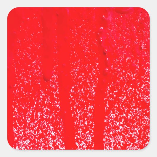 Tropfblut Quadratischer Aufkleber (Vorderseite)