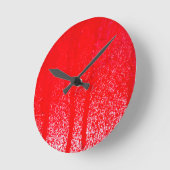 Tropfblut Runde Wanduhr (Winkel)
