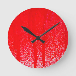 Tropfblut Runde Wanduhr