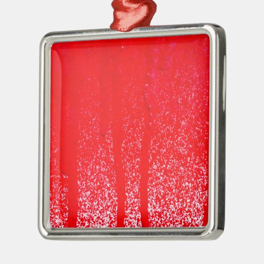 Tropfblut Silbernes Ornament (Links)